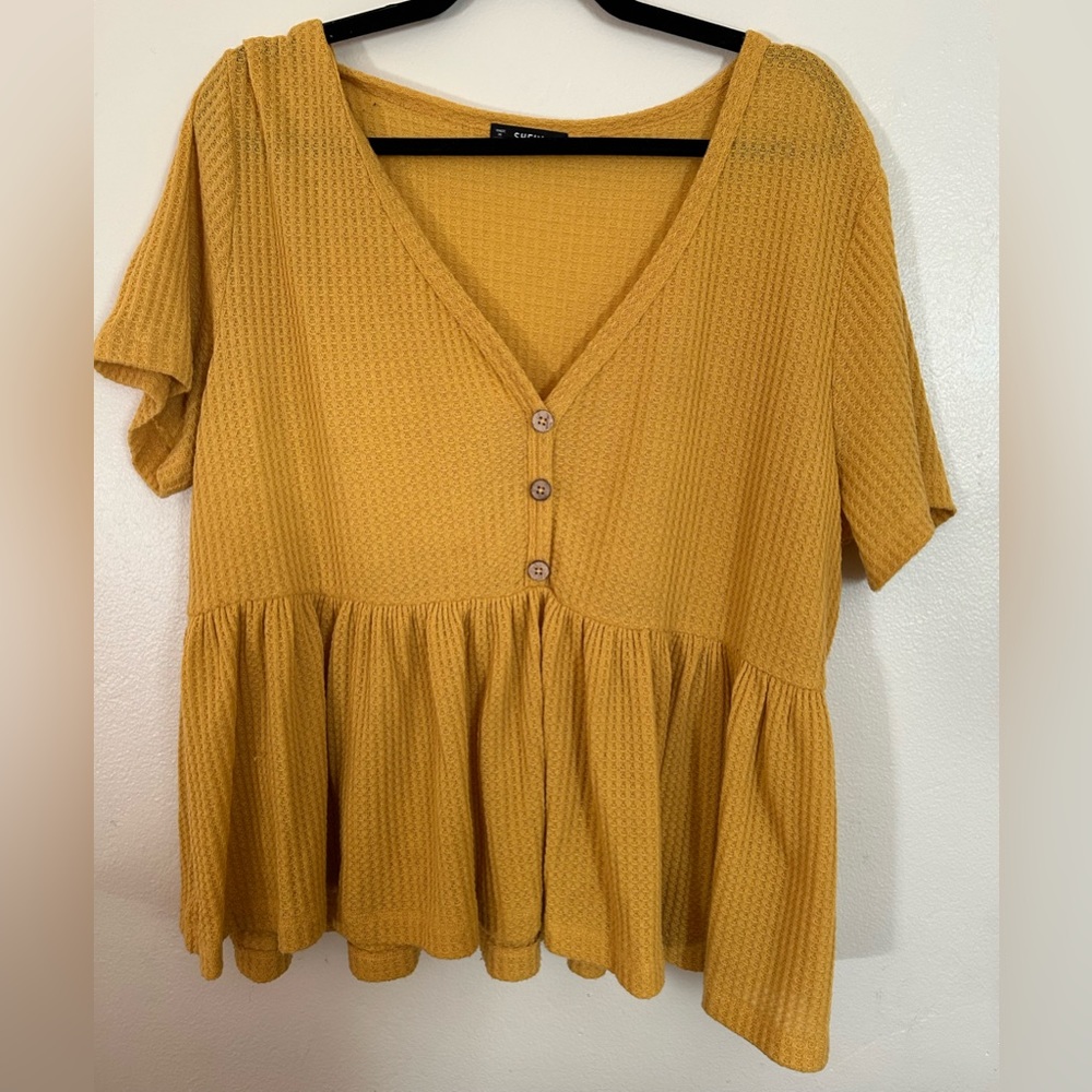 Shein v neck blouse